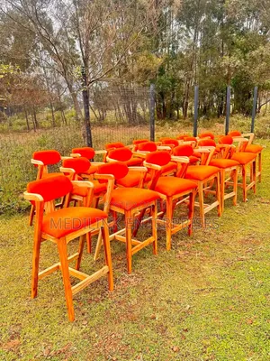 Custom Made Mango Upholstered Barstools