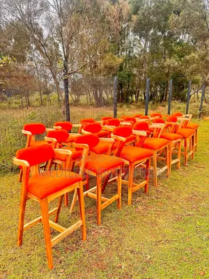 Custom Made Mango Upholstered Barstools