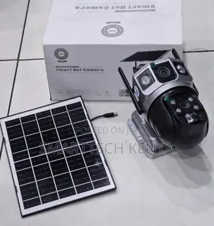 V380 Dual Lens 4g Solar Camera Night Vision Two Way Audio