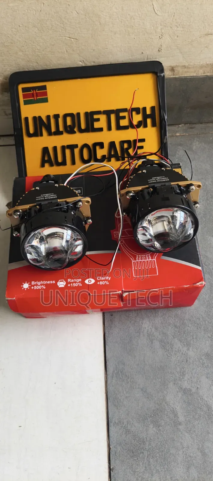 3 Laser 3" Bi LED Headlight Projector Lights
