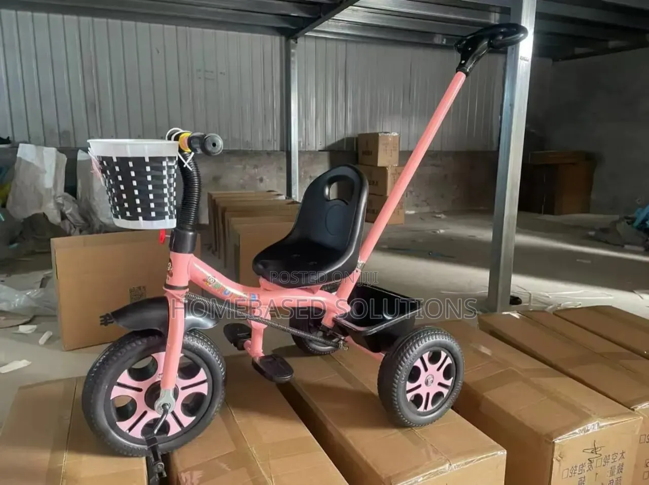 Kids Tri Cycle With Push Handle