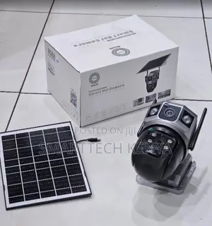 4g Solar Camera Dual Lens – 4mp Cctv, V380 Pro With Adjustable Focus