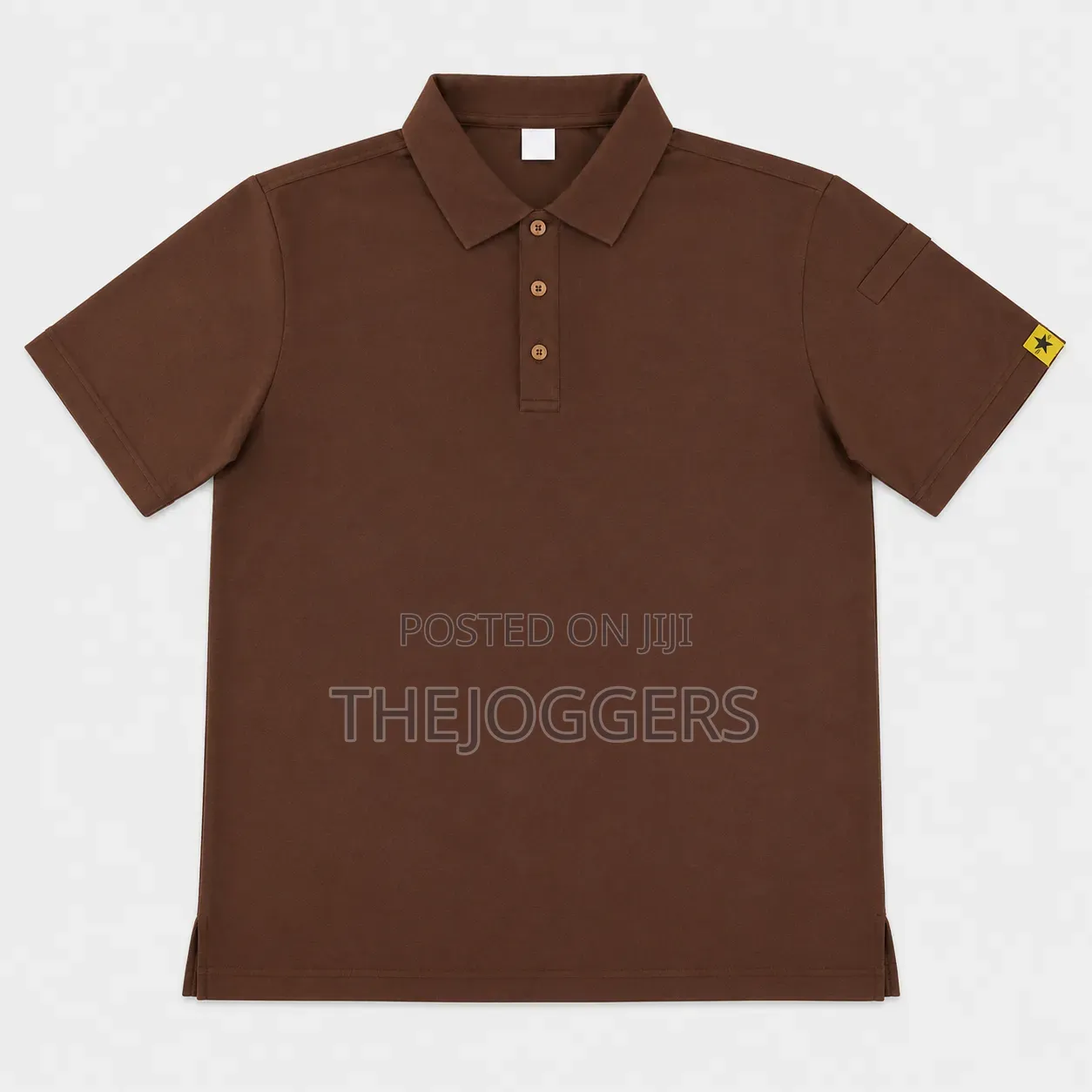 Mens Sports Polo Shirt Golf Collared for Men Without Tactical Pockets
