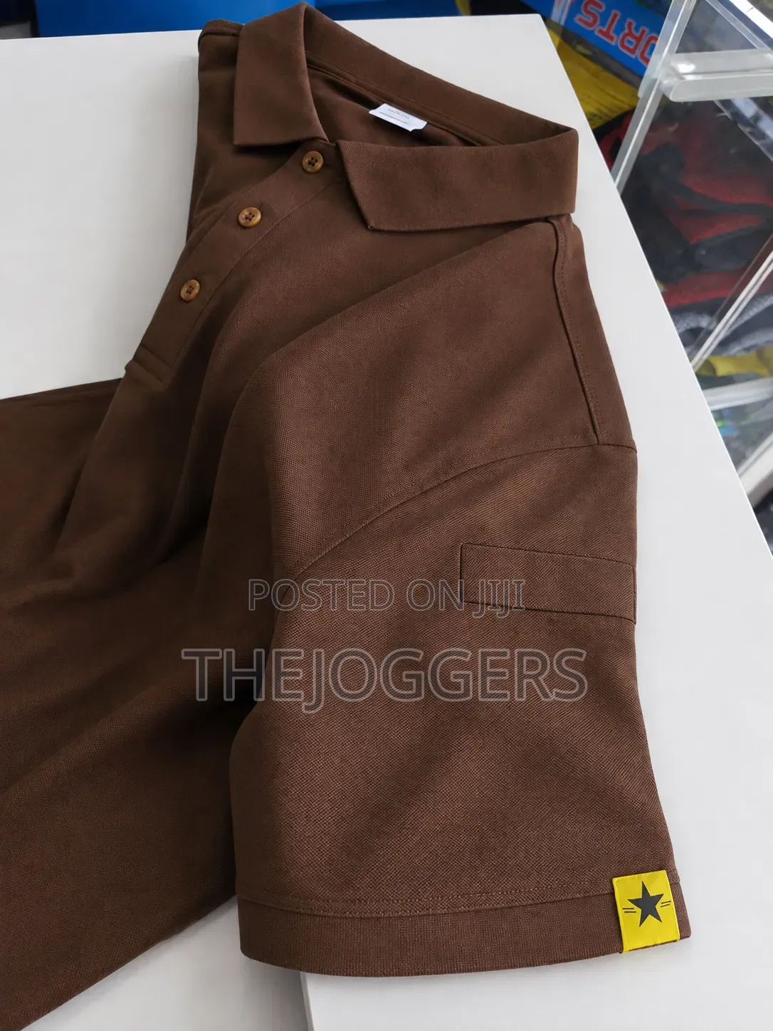 Mens Sports Polo Shirt Golf Collared for Men Without Tactical Pockets