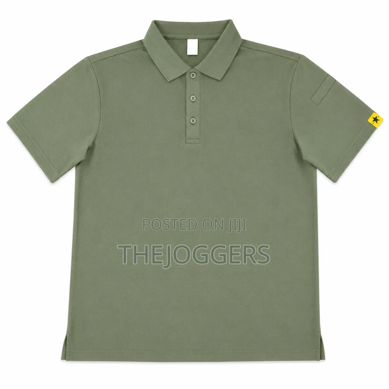 Mens Sports Polo Shirt Golf Collared for Men Without Tactical Pockets