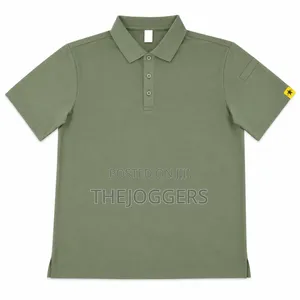 Mens Sports Polo Shirt Golf Collared for Men Without Tactical Pockets