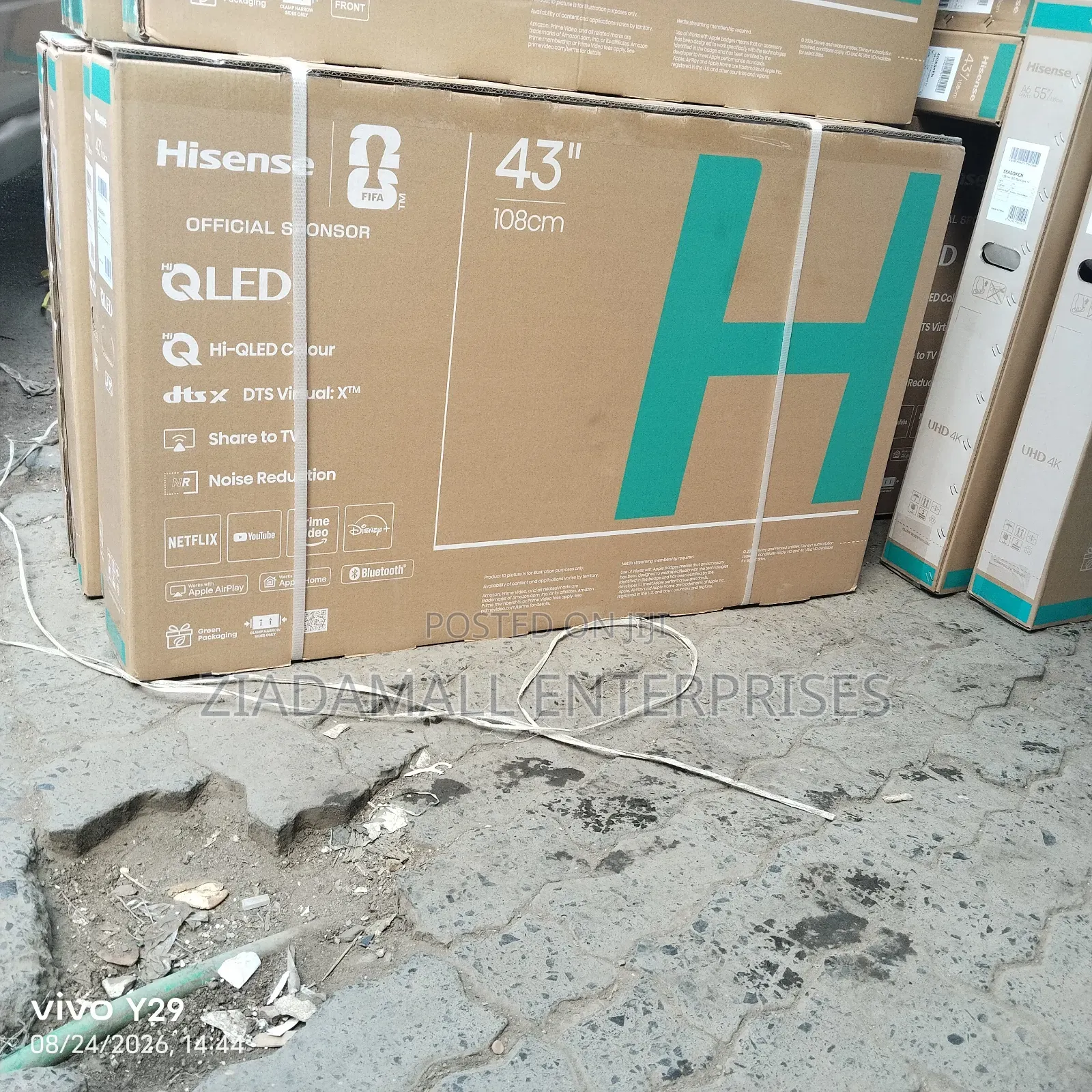 With 2years Warranty 43 Inch Hisense QLED Smart Television – 4K UHD