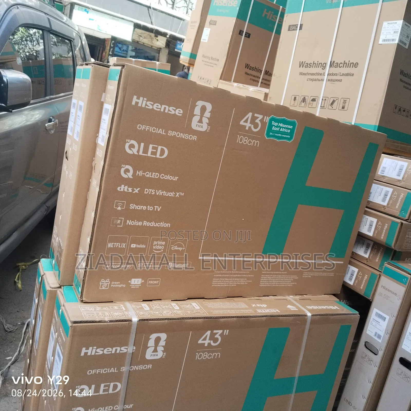 New Arrivals Hisense 43” 4K QLED Google Smart TV.  Affordable