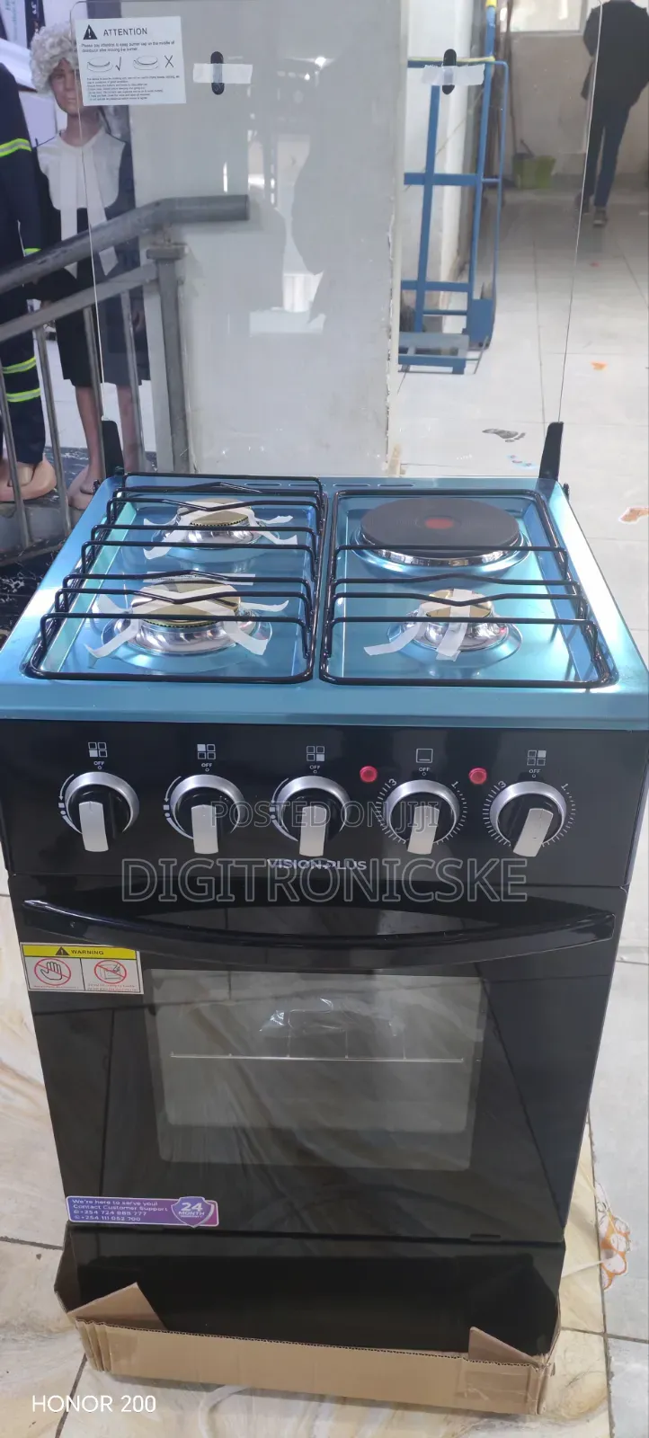 Vision Plus 3gas 1 Electric 50 by 50 Standing Cooker