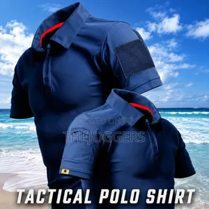 Men's Tactical,Breathable,Sweat-Wicking Golf Polo T-Shirt With Pocket