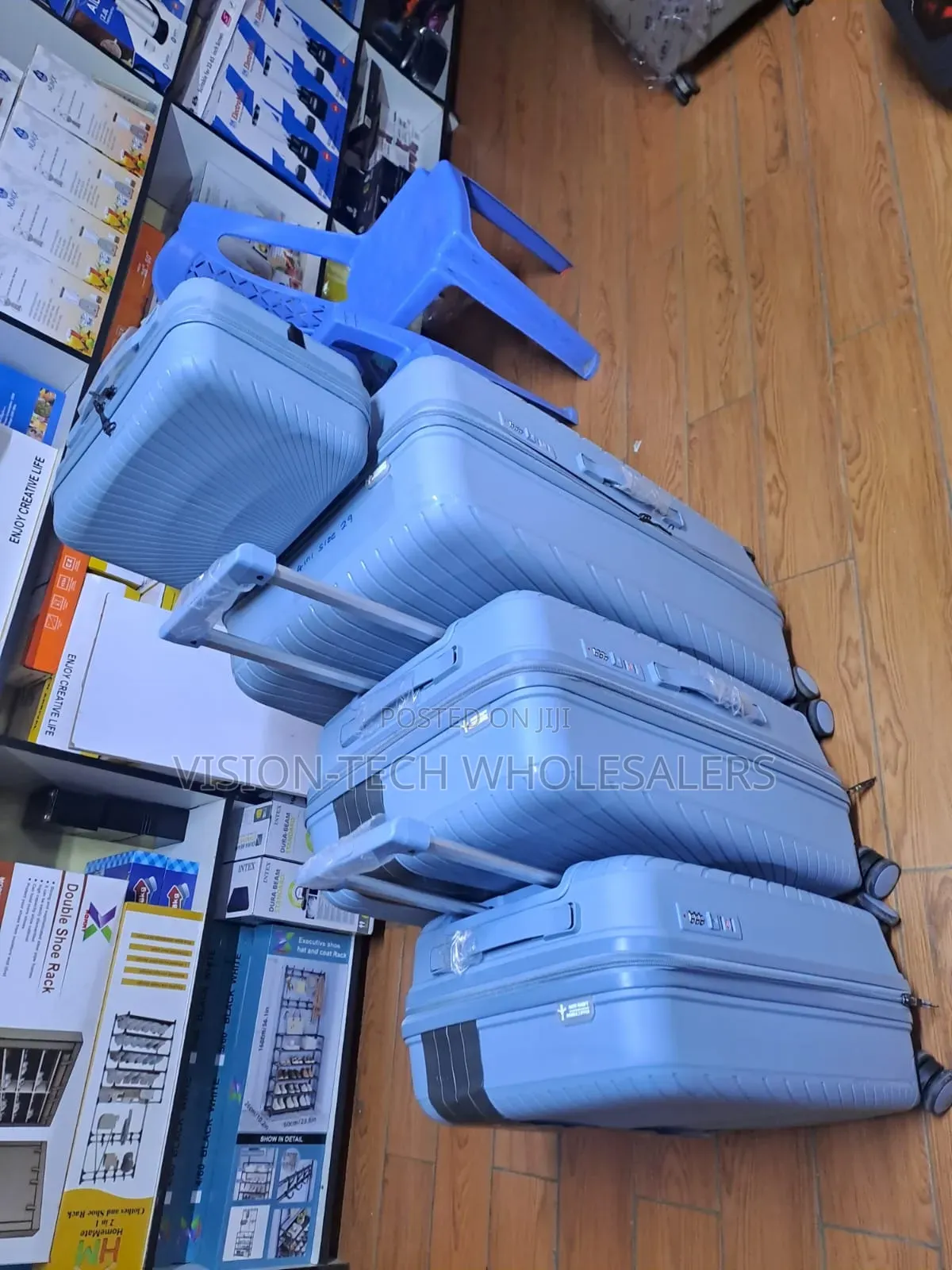 4 in 1 Ubreakable Rubber Suitcase With Double Zipper