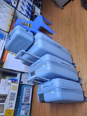 4 in 1 Ubreakable Rubber Suitcase With Double Zipper