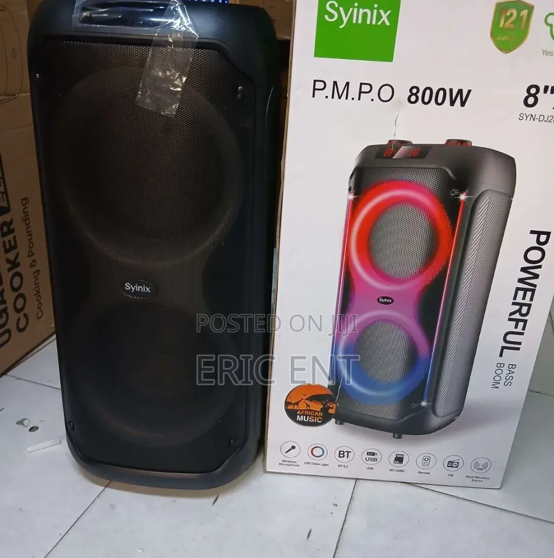 Syinix Powerful Bass Boom
Syndj280twd
<>wireless Microphone