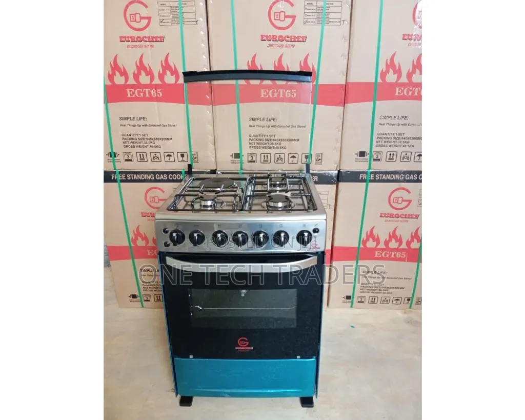60*65 Eurochef Free Standing 3g +1Electric Cooker With Electric Oven