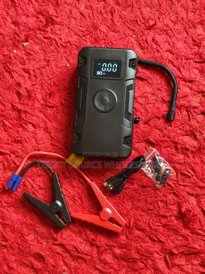 4-in-1 Car Jump Starter With Tyre Inflator, Power Bank & LED Light