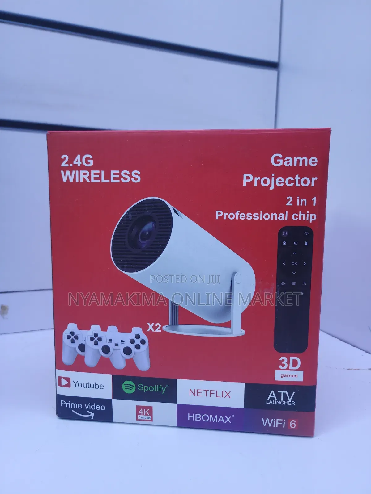 2.4G Wireless Game Projector, HD Portable Mini Projector