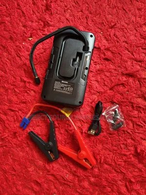 Portable Car Jump Starter With Compressor & LED Torch