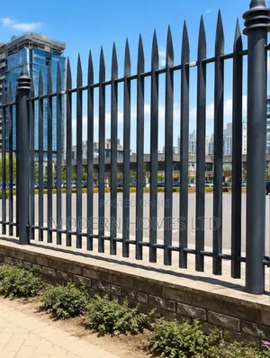Heavy-Duty Steel Palisade - Anti-Climb Pointed Design - Custom Designs