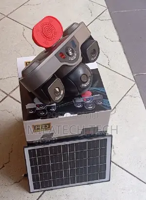 Triple Lens 4G Outdoor Solar CCTV Security Camera With Siren