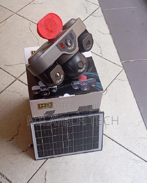 Solar Powered 4G Triple Lens CCTV Camera With Built-in Siren