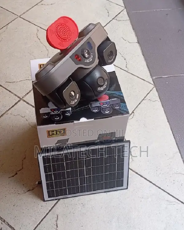 Solar Powered 4G Triple Lens CCTV Camera With Built-in Siren