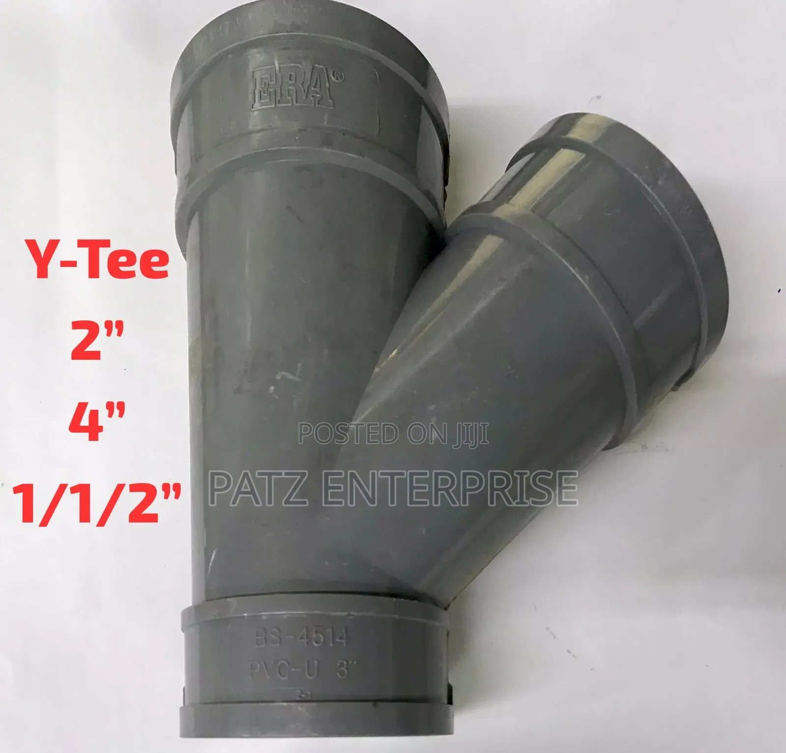 Y Tee All Available 4"