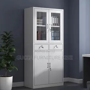 Storage Cabinet; Lockable Metallic Filing Cabinet With 2 Drawers