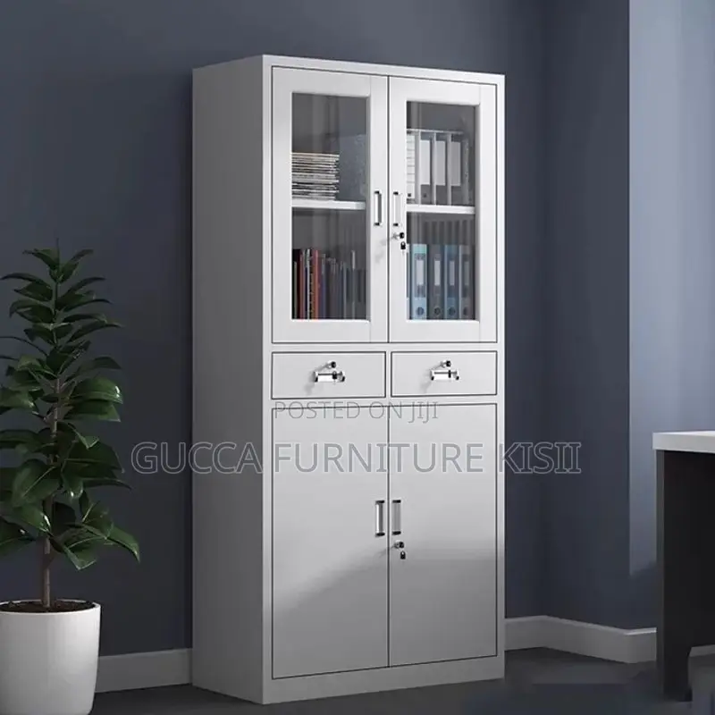 Storage Cabinet; Lockable Metallic Filing Cabinet With 2 Drawers