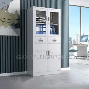 Storage Cabinet; Lockable Metallic Filing Cabinet With 2 Drawers