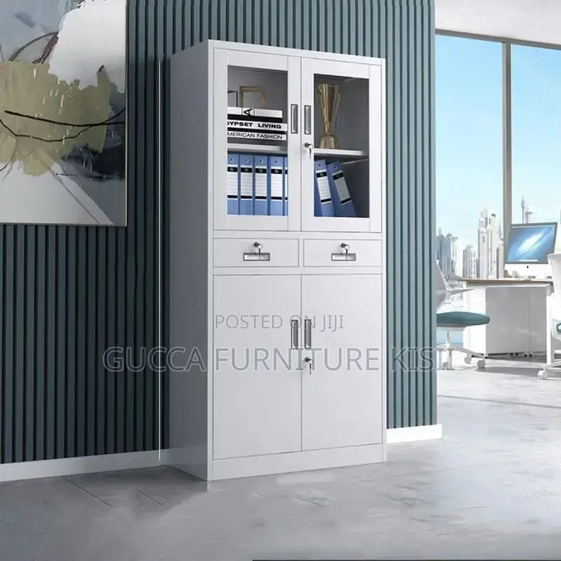 Storage Cabinet; Lockable Metallic Filing Cabinet With 2 Drawers