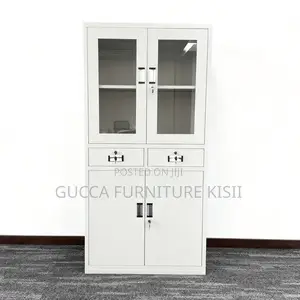 Storage Cabinet; Lockable Metallic Filing Cabinet With 2 Drawers