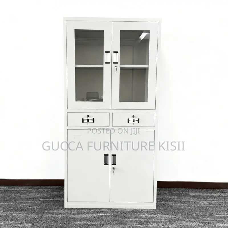 Storage Cabinet; Lockable Metallic Filing Cabinet With 2 Drawers