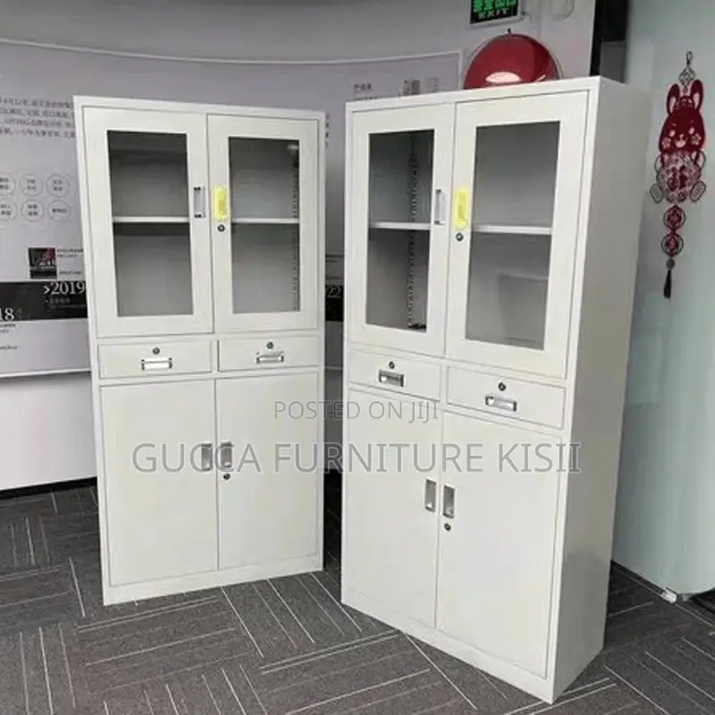 Storage Cabinet; Lockable Metallic Filing Cabinet With 2 Drawers