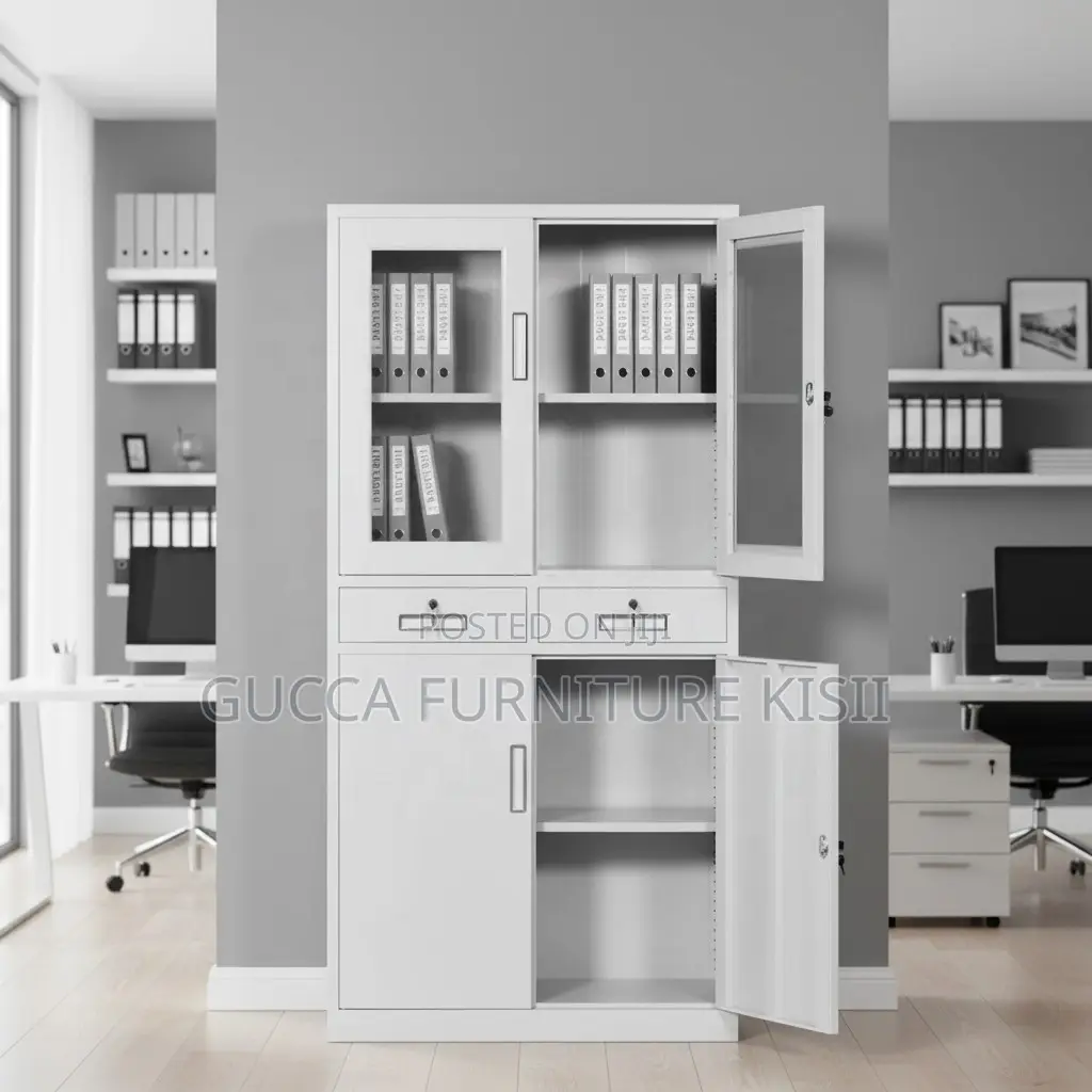 Storage Cabinet; Lockable Metallic Filing Cabinet With 2 Drawers