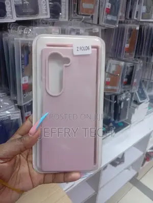 Pink Samsung Galaxy Z Fold6 Slim Cover Designed to Hold the Stylus B