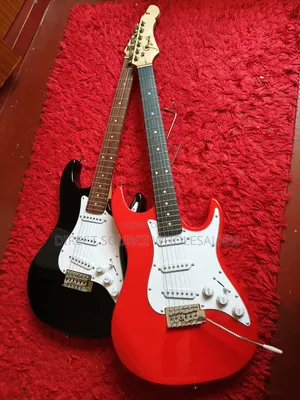 Electric Guitar 6 String – Black & Red