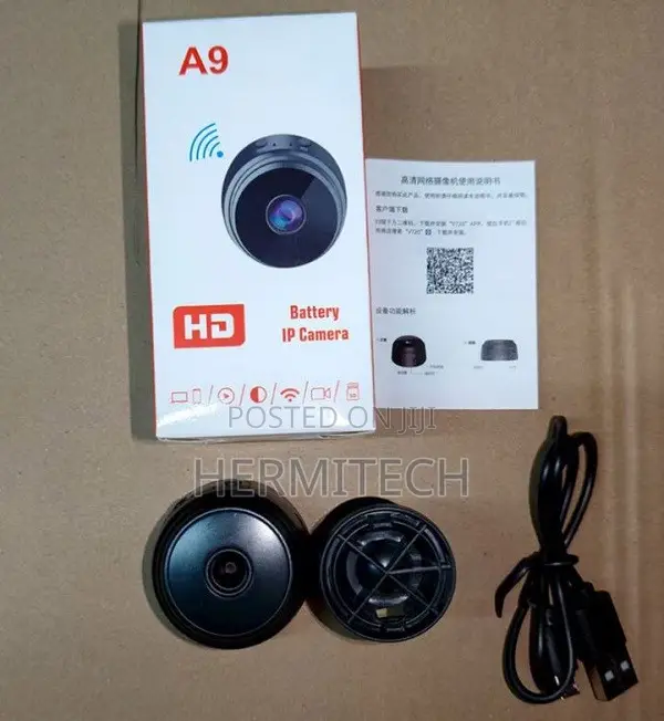 A9 Mini Hidden CCTV SD Card Slot Audio Record Low Light Vision