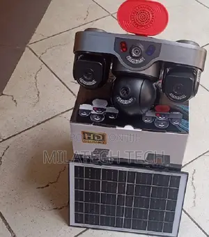 Triple Lens Solar 4G Outdoor CCTV Camera With Motion Alarm