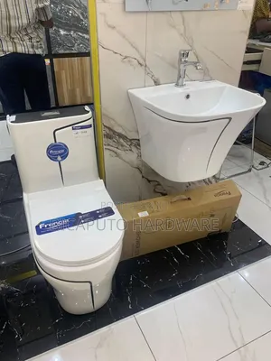 Wc Toilet One Body With Half Basin