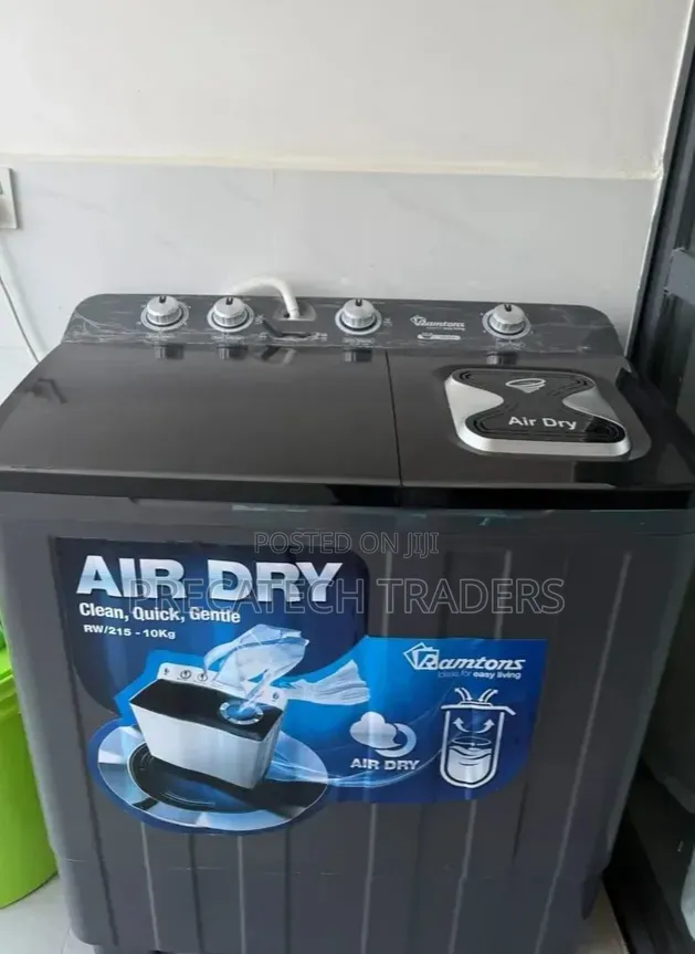 10KG Ramtons Twin Tub Washing Machine – Wash & Spin