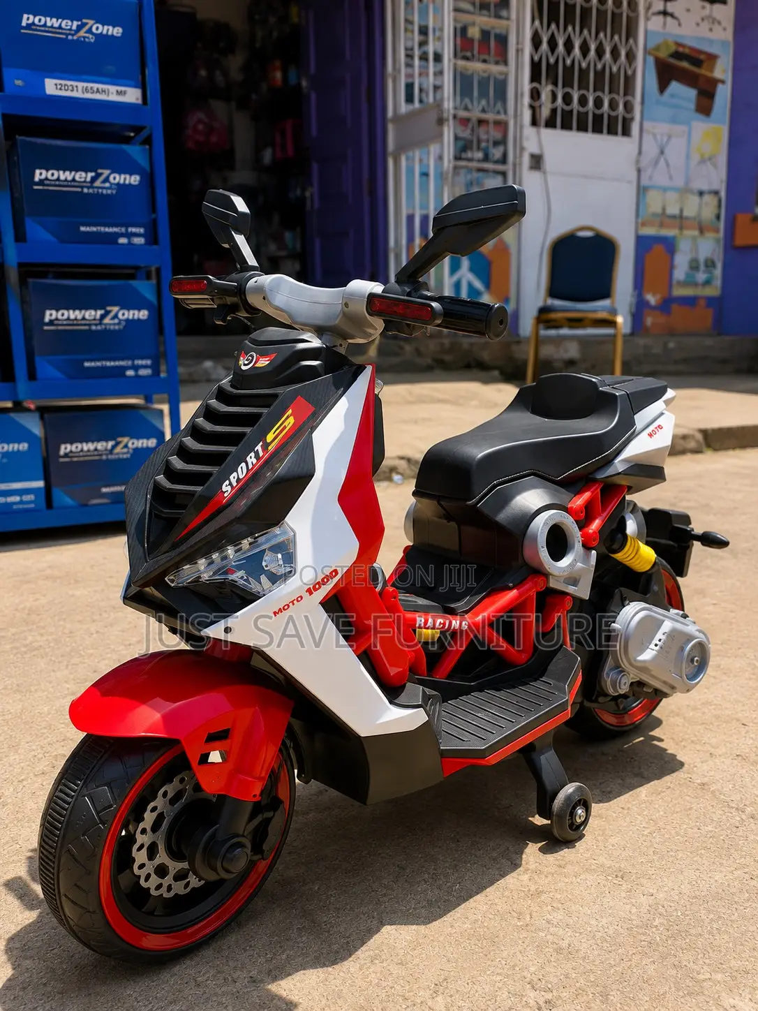 Speedster Kids Electric Scooter | Ride-on Motorcycle With Music