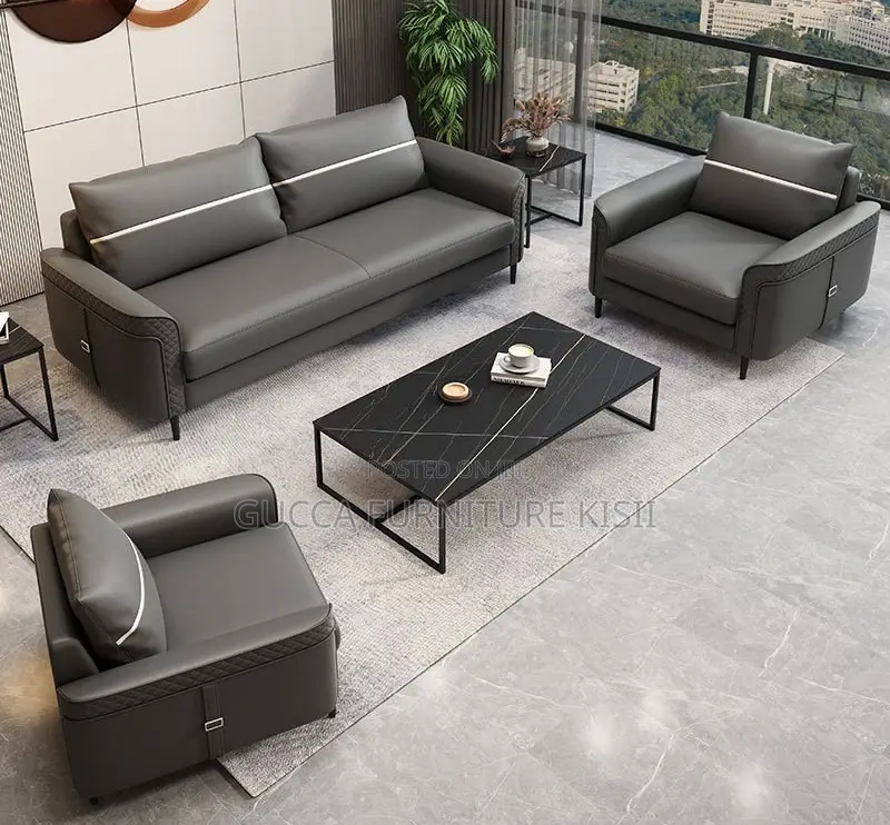 Office Sofa; 5-Persons Reception Sofa