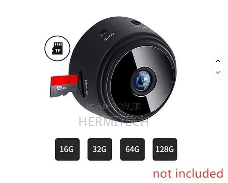 A9 Mini Hidden CCTV With Compact Build Audio SD Card Night Vision