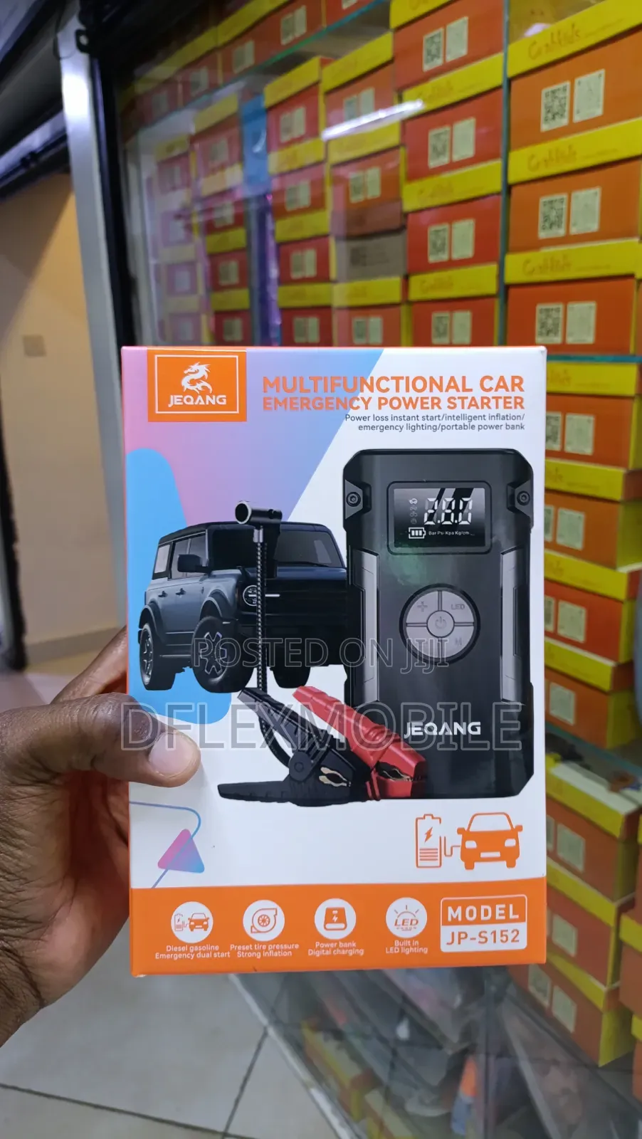 Battery Car Jumpstarter With Tire Inflator....
