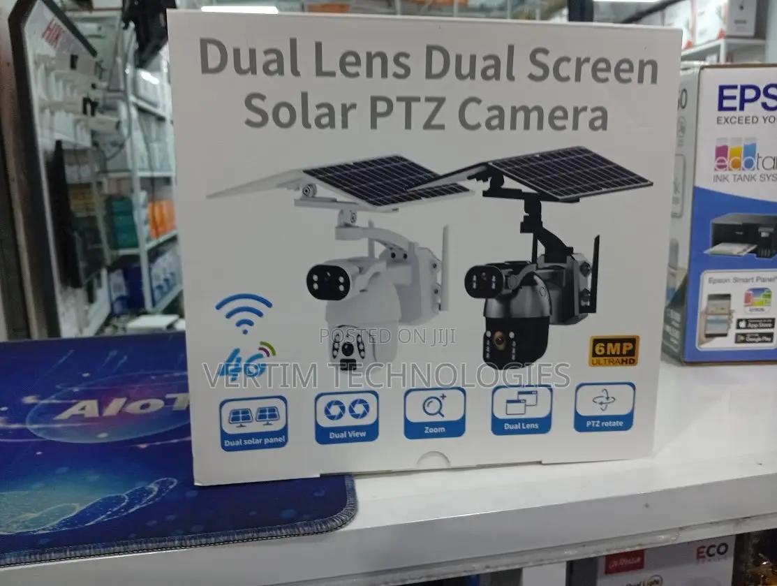 Weatherproof Advanced Solar 6mp PTZ Ubox Dual Lens 4g CCTV