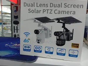 6mp 4g Solar PTZ Camera Ubox Dual Lens, 360° View,
