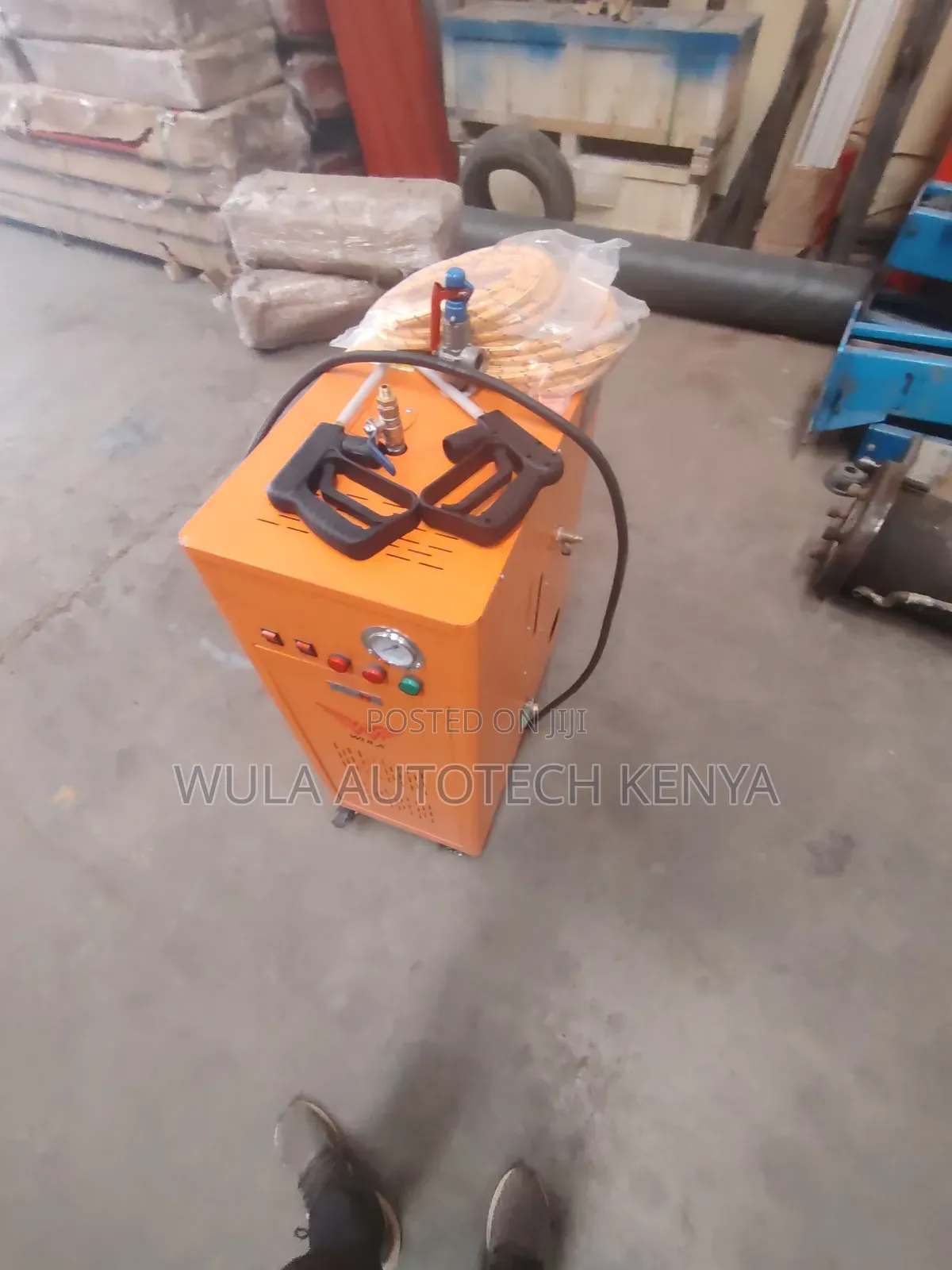 Heavy Duty Engine Steam Washing Machine With Flexible Hose Pipe