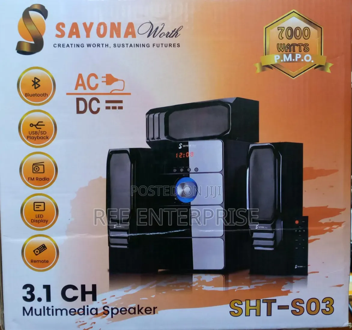 Sayona Worth
SHT-S03
3.1 Channel
Woofer
