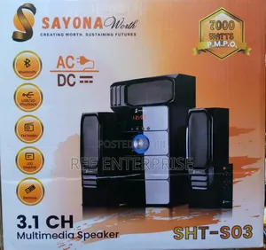 Sayona Worth
SHT-S03
3.1 Channel
Woofer