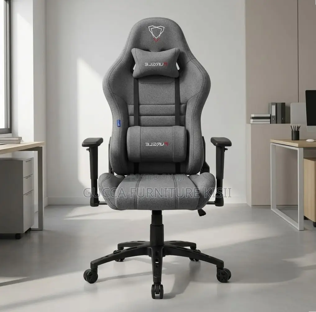Gaming Chair; The Gray Fabric Gaming Chair